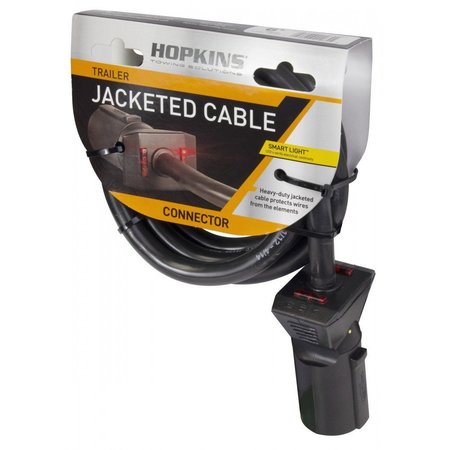 Hopkins LED TEST 7 BLADE MOLDED CONNECTOR W/ CABLE, SAE WIRING, 6 (RETAIL PACK 20285